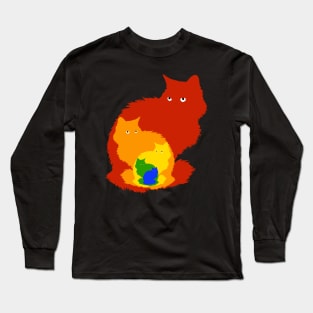 Rainbow cats Long Sleeve T-Shirt